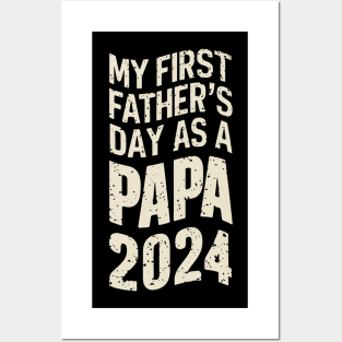 First Time Dad Est 2024 Posters and Art